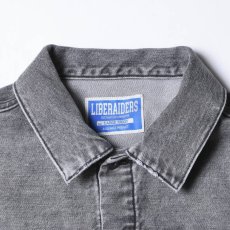 画像3: Liberaiders  BLEACHED DENIM JACKET (GRAY) (3)