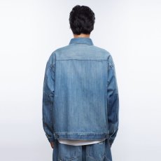 画像13: Liberaiders  BLEACHED DENIM JACKET (INDIGO) (13)