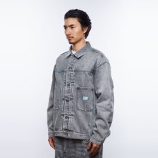 画像12: Liberaiders  BLEACHED DENIM JACKET (GRAY) (12)