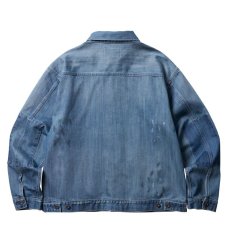 画像2: Liberaiders  BLEACHED DENIM JACKET (INDIGO) (2)