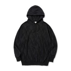 画像1: CALEE  FEATER PATTERN PULLOVER HD (BLACK) (1)