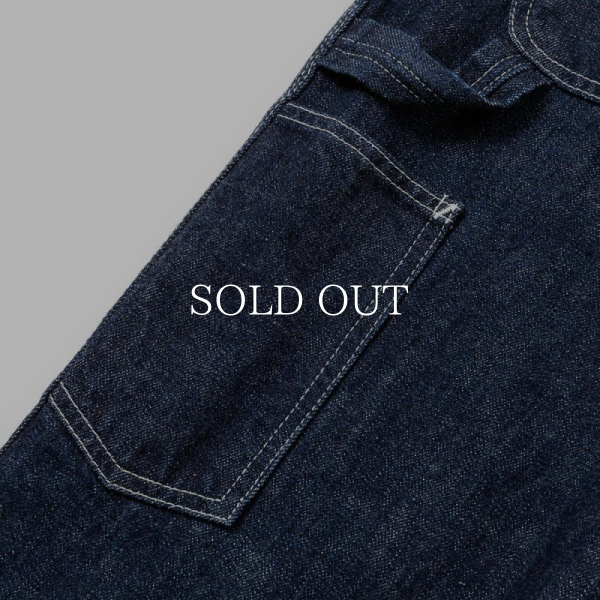 画像9: CALEE  VINTAGE REPRODUCT DENIM PAINTER PANTS <OW> (INDIGO BLUE) (9)