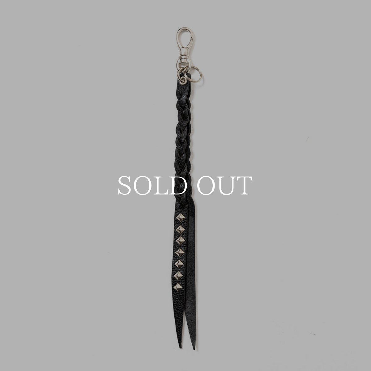 画像1: CALEE  【再入荷】STUDS LEATHER ASSORT KEY RING ＜TYPE II＞ C (Black) (1)