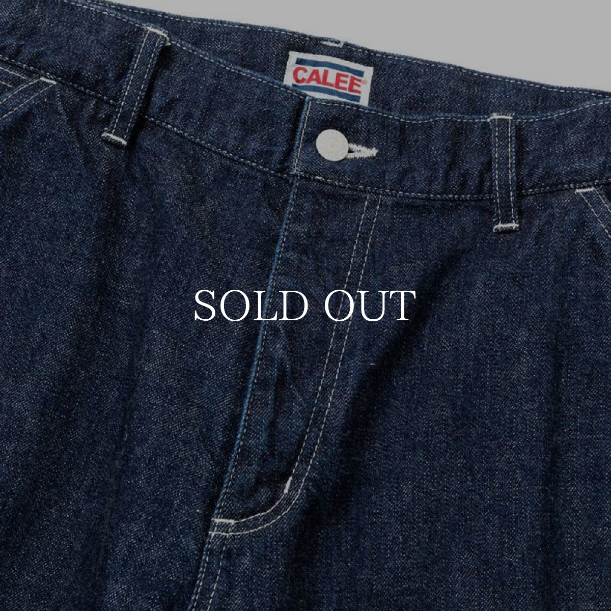 画像3: CALEE  VINTAGE REPRODUCT DENIM PAINTER PANTS <OW> (INDIGO BLUE) (3)