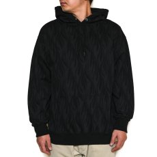 画像2: CALEE  FEATER PATTERN PULLOVER HD (BLACK) (2)