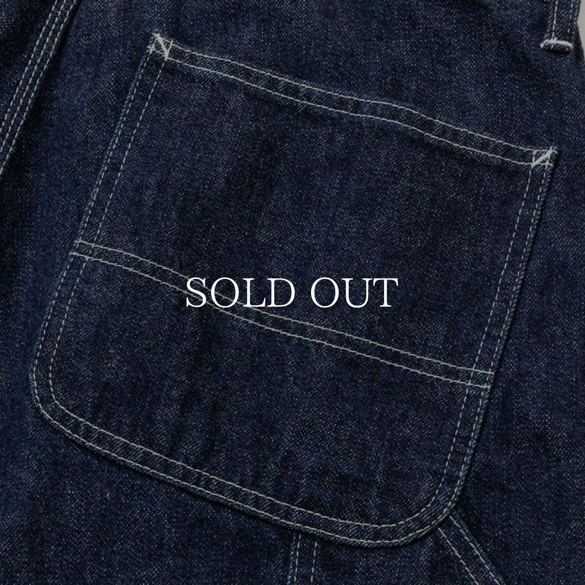 画像7: CALEE  VINTAGE REPRODUCT DENIM PAINTER PANTS <OW> (INDIGO BLUE) (7)