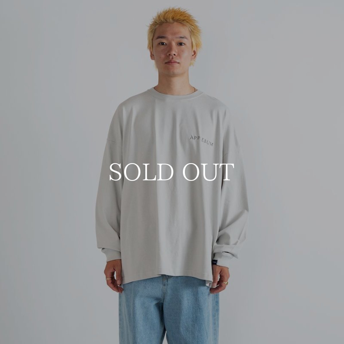 画像2: APPLEBUM  "Bonita Applebum 1500" Big L/S T-shirt (Greige) (2)