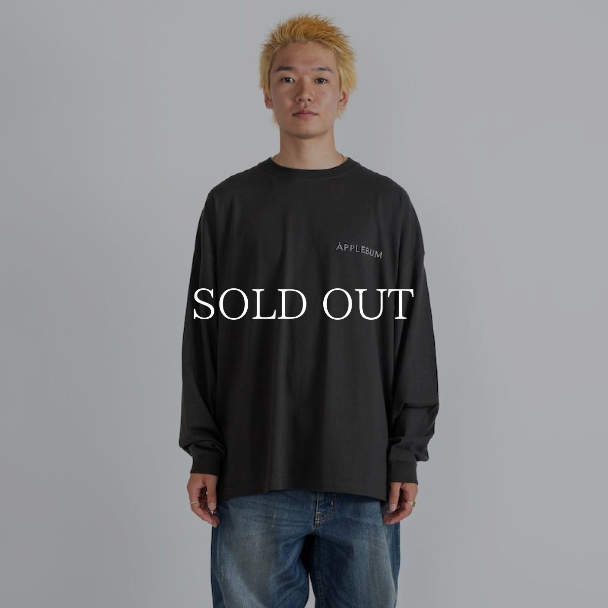 画像2: APPLEBUM  "Bonita Applebum 1500" Big L/S T-shirt (Charcoal) (2)