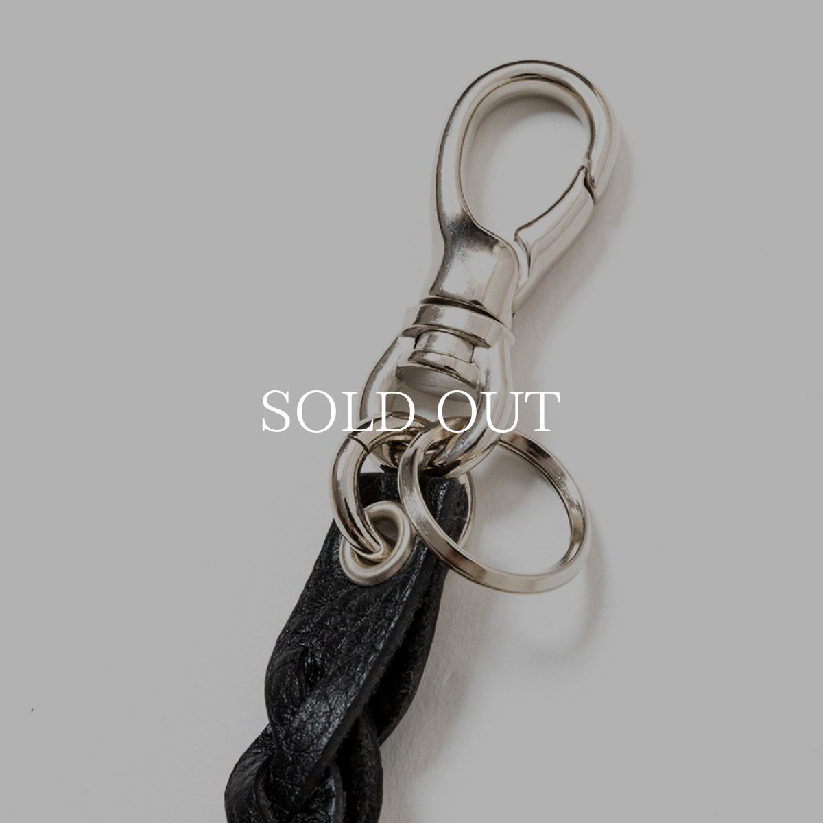 画像2: CALEE  【再入荷】STUDS LEATHER ASSORT KEY RING ＜TYPE II＞ C (Black) (2)