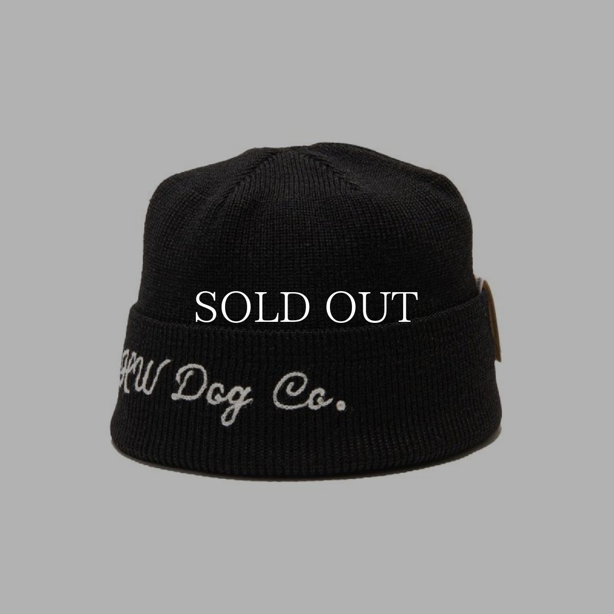 画像1: THE H.W.DOG&CO.  CHAIN 40S BEANIE (BLACK) (1)