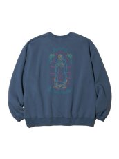 画像2: RADIALL  SANTA MADRE - CREW NECK SWEATSHIRT L/S (Slate Blue) (2)