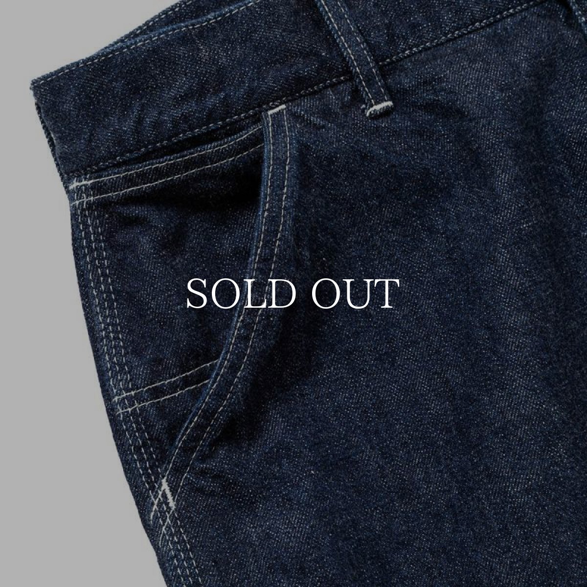 画像5: CALEE  VINTAGE REPRODUCT DENIM PAINTER PANTS <OW> (INDIGO BLUE) (5)