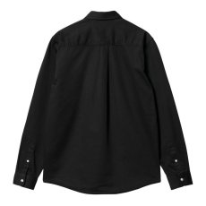 画像2: CARHARTT WIP  L/S MADISON SHIRT (Black / Wax) (2)