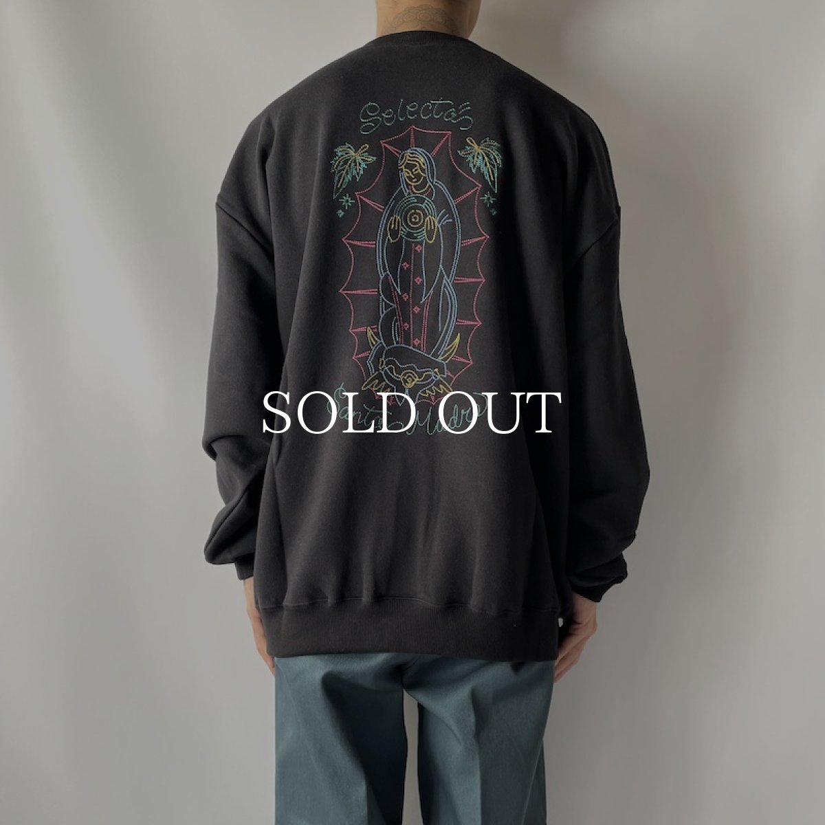 画像7: RADIALL  SANTA MADRE - CREW NECK SWEATSHIRT L/S (Black) (7)