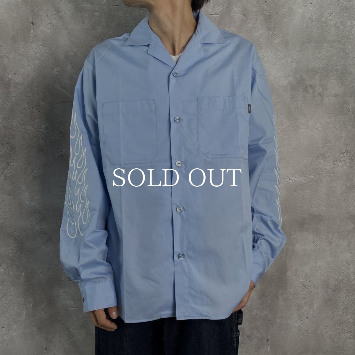 画像7: CHALLENGER  L/S FIRE WORK SHIRT (SAX BLUE) (7)