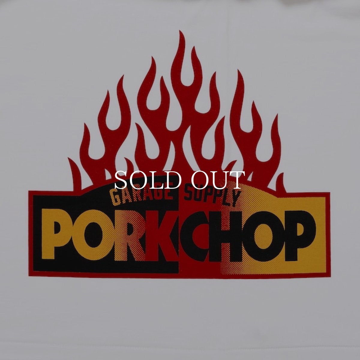 画像3: PORKCHOP GARAGE SUPPLY  FIRE BLOCK MULTI L/S TEE (WHITE) (3)