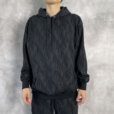 画像3: CALEE  FEATER PATTERN PULLOVER HD (BLACK) (3)