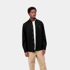 画像5: CARHARTT WIP  L/S MADISON SHIRT (Black / Wax) (5)