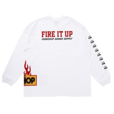 画像2: PORKCHOP GARAGE SUPPLY  FIRE BLOCK MULTI L/S TEE (WHITE) (2)