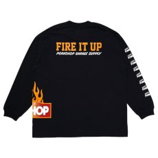 画像2: PORKCHOP GARAGE SUPPLY  FIRE BLOCK MULTI L/S TEE (BLACK) (2)