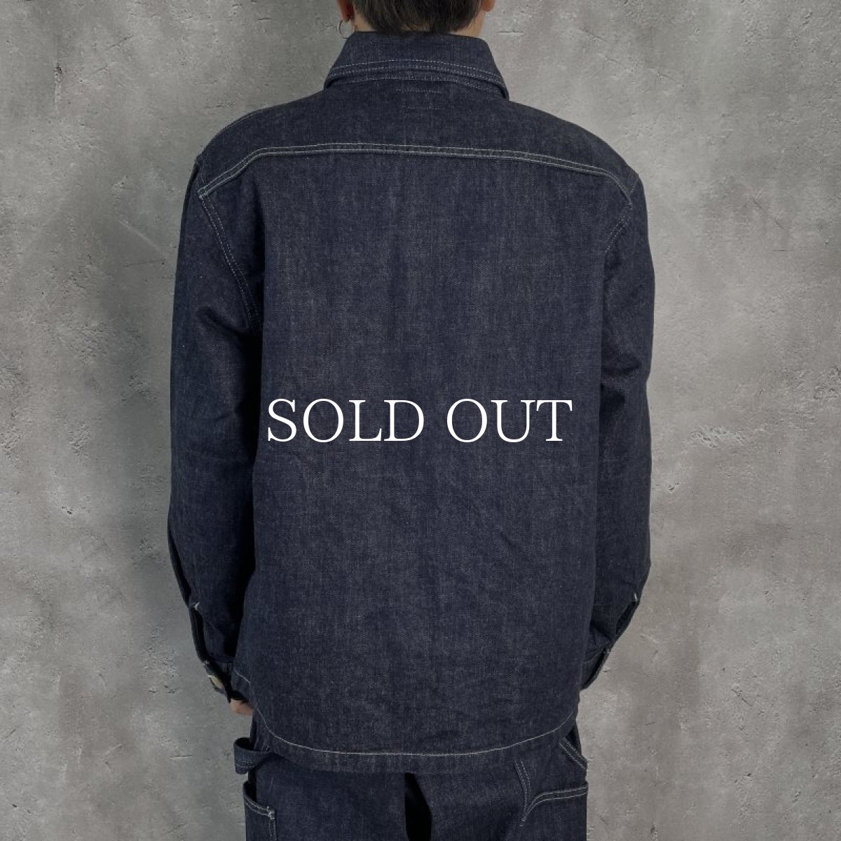 画像10: CALEE  VINTAGE REPRODUCT DENIM SWINGTOP <OW> (INDIGO BLUE) (10)