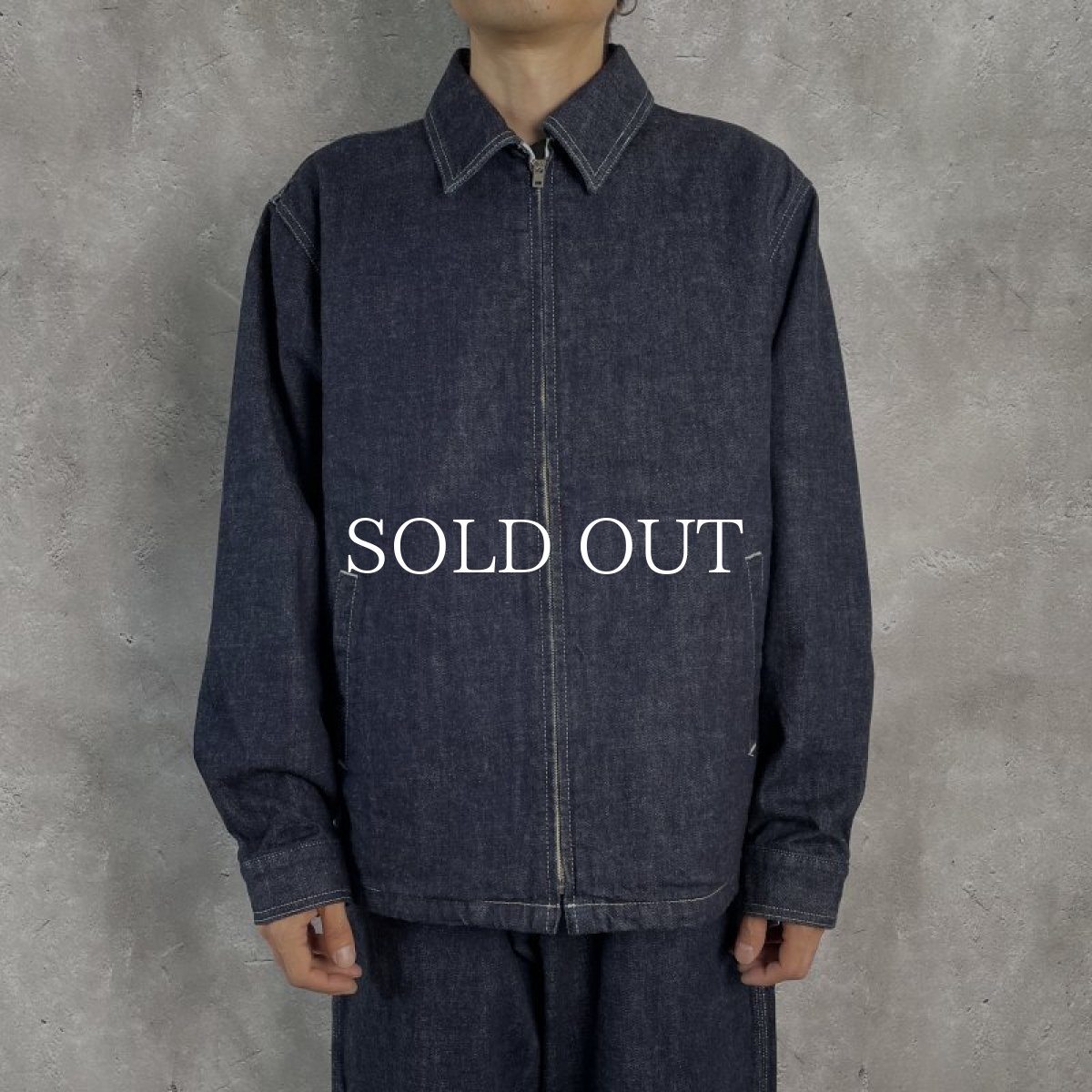 画像9: CALEE  VINTAGE REPRODUCT DENIM SWINGTOP <OW> (INDIGO BLUE) (9)