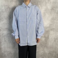 画像4: COOTIE   Stripe Broad L/S Shirt (THOMAS MASON) (Sax) (4)