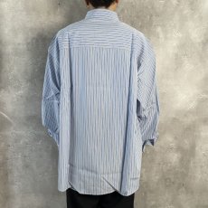 画像5: COOTIE   Stripe Broad L/S Shirt (THOMAS MASON) (Sax) (5)