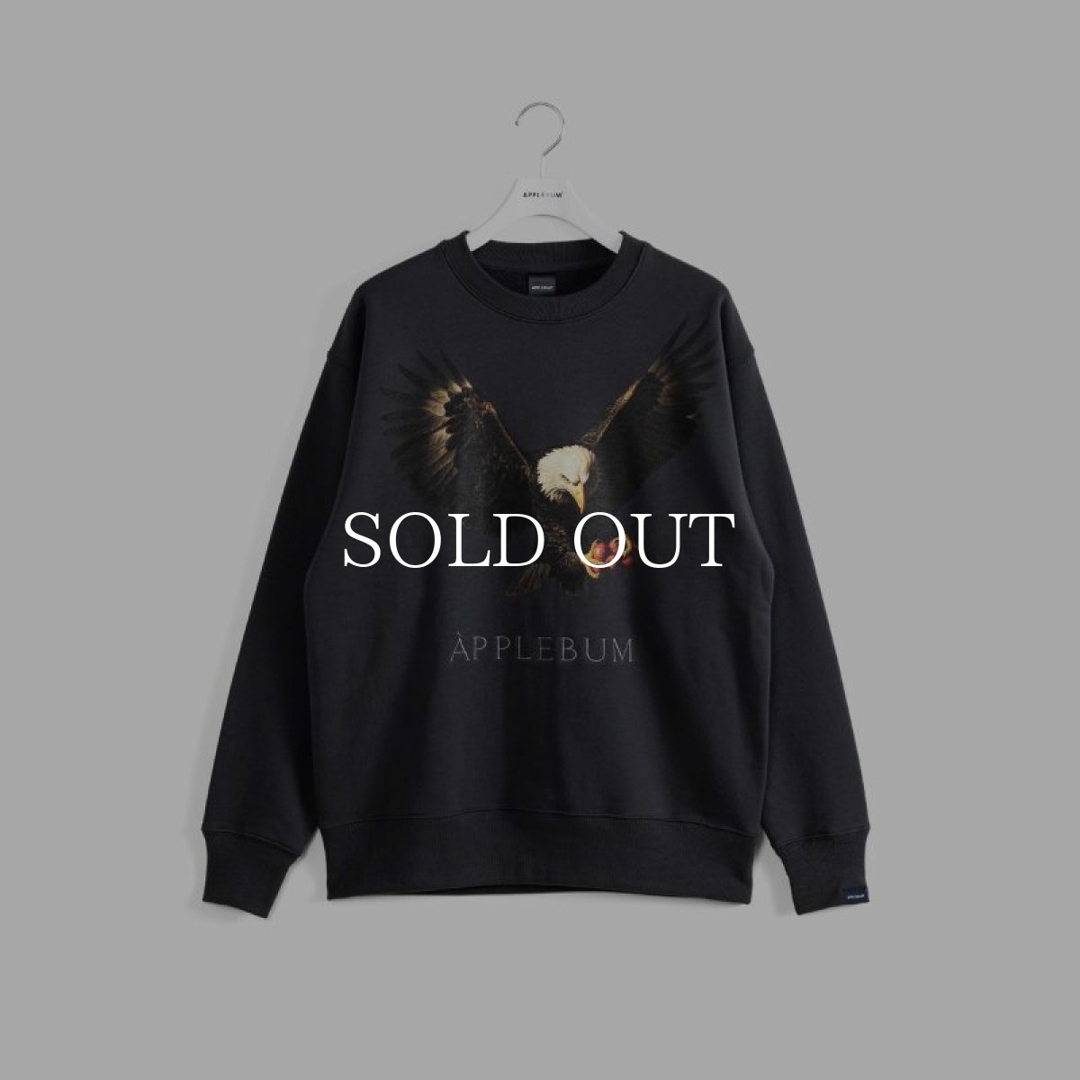 画像1: APPLEBUM  "Bald Eagle" Crew Sweat (Charcoal) (1)