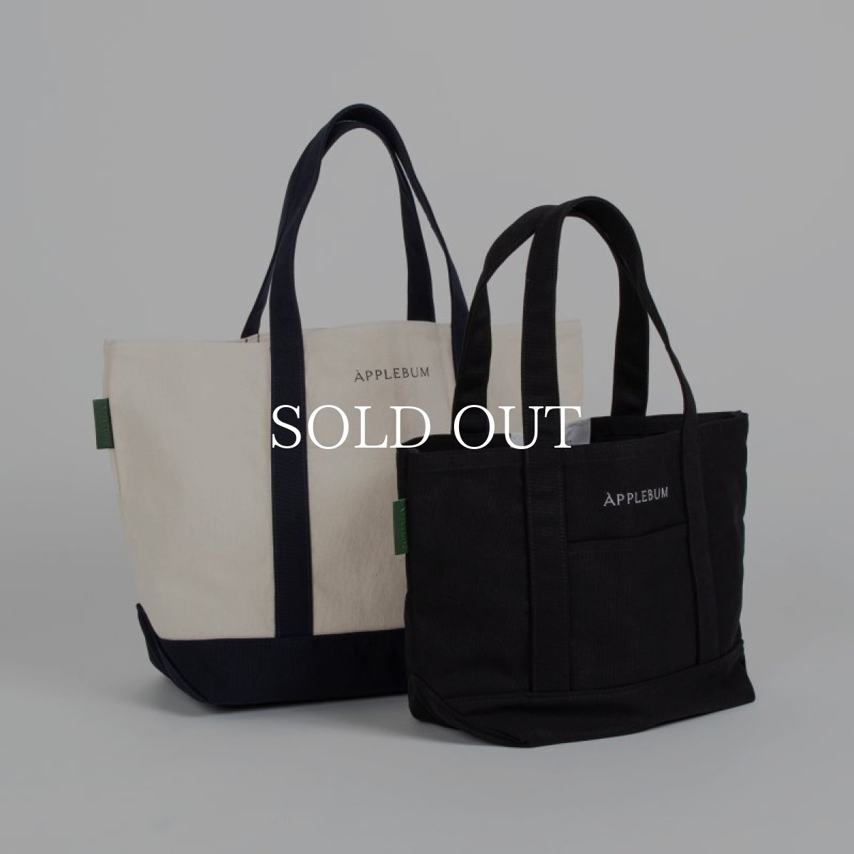 画像13: APPLEBUM  Logo Totebag (M) (Black) (13)