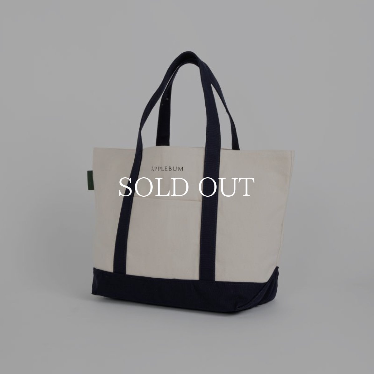 画像7: APPLEBUM  Logo Totebag (L) (Natural/Navy) (7)