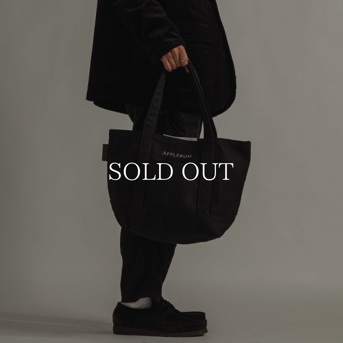 画像2: APPLEBUM  Logo Totebag (M) (Black) (2)