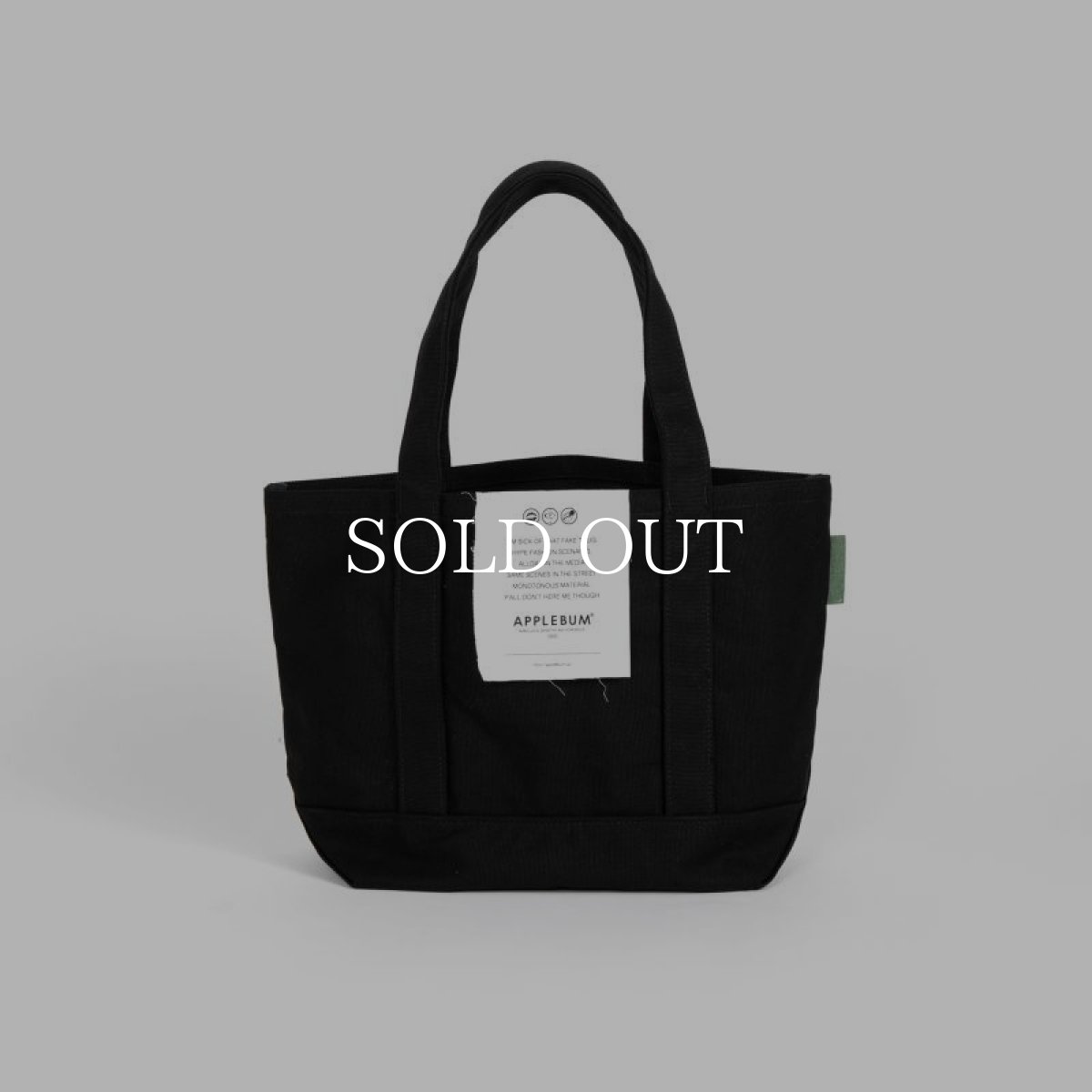 画像7: APPLEBUM  Logo Totebag (M) (Black) (7)