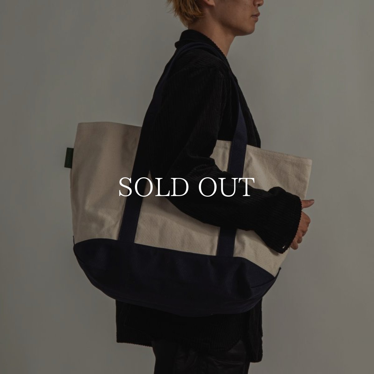 画像6: APPLEBUM  Logo Totebag (L) (Natural/Navy) (6)