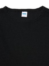 画像3: RADIALL  BIG WAFFLE - BOAT NECK T-SHIRT L/S (Black) (3)