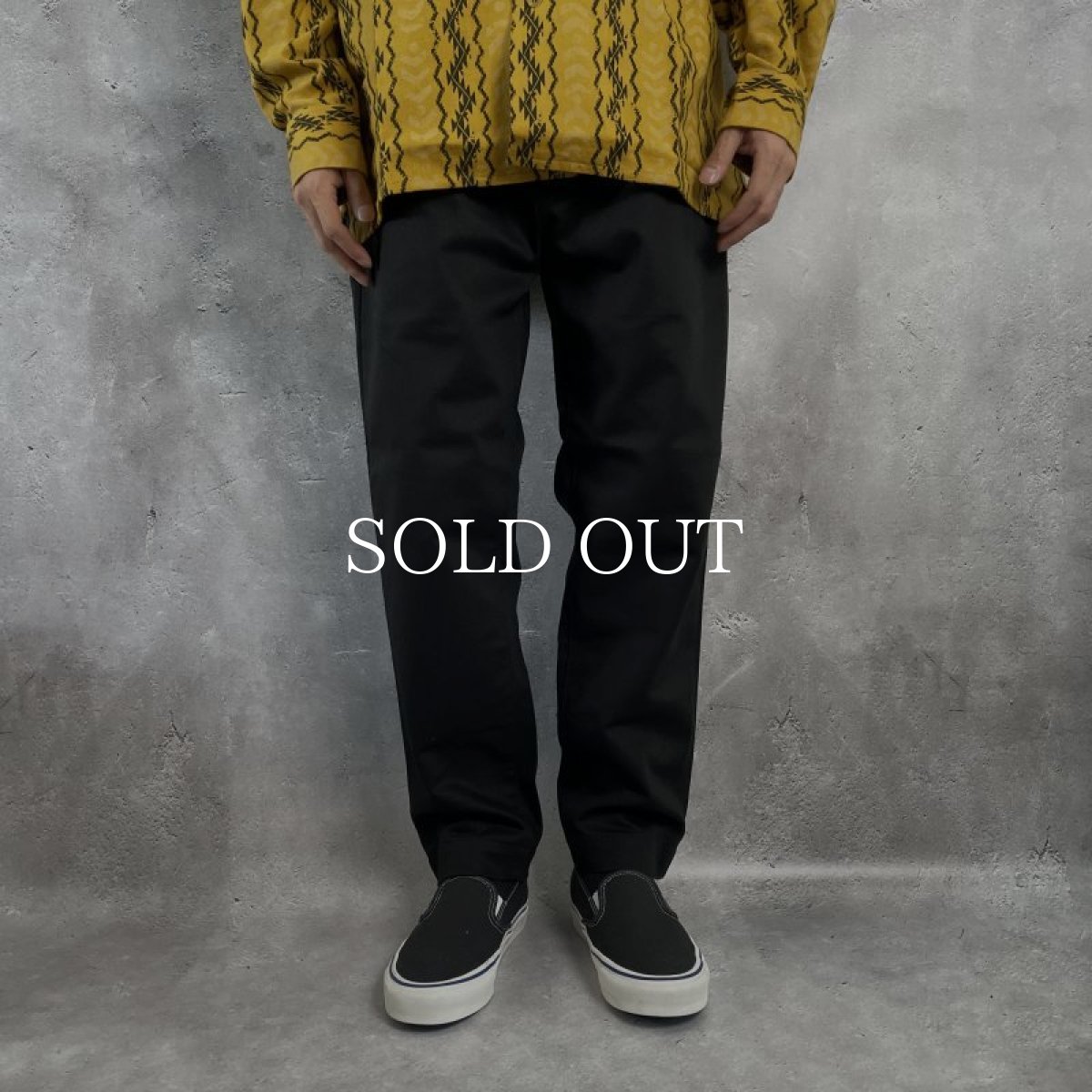 画像3: CALEE  VINTAGE TYPE CHINO CLOTH TUCK TROUSERS (GRAY) (3)