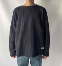 画像5: RADIALL  BIG WAFFLE - BOAT NECK T-SHIRT L/S (Gray) (5)