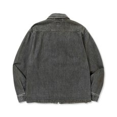 画像2: CALEE  VINTAGE REPRODUCT DENIM SWINGTOP ＜UB ＞ (USED BLACK) (2)