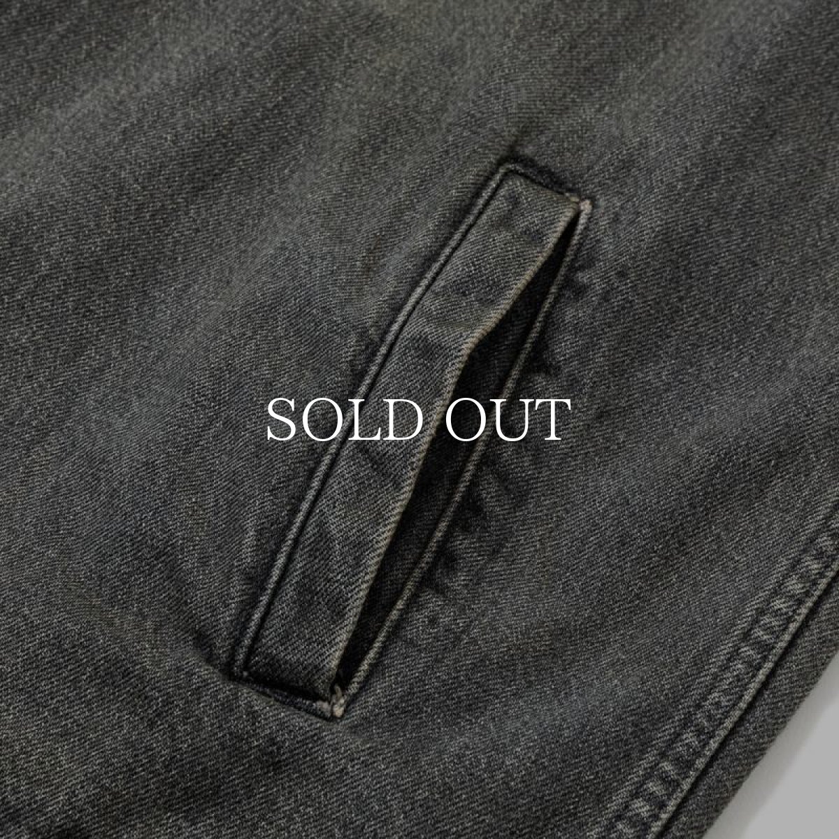 画像5: CALEE  VINTAGE REPRODUCT DENIM SWINGTOP <UB > (USED BLACK) (5)