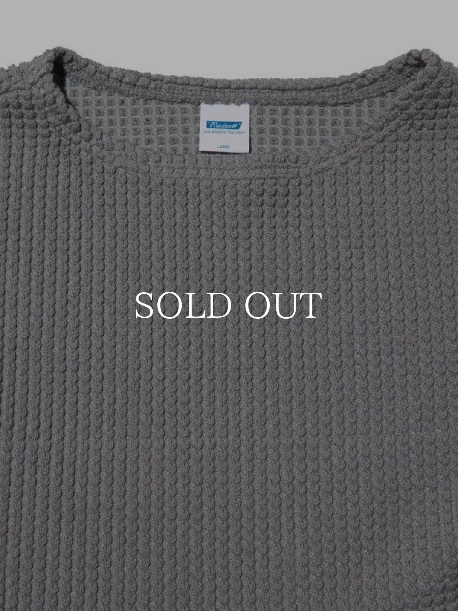 画像3: RADIALL  BIG WAFFLE - BOAT NECK T-SHIRT L/S (Gray) (3)