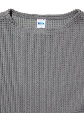 画像3: RADIALL  BIG WAFFLE - BOAT NECK T-SHIRT L/S (Gray) (3)