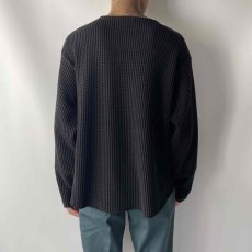 画像6: RADIALL  BIG WAFFLE - BOAT NECK T-SHIRT L/S (Black) (6)