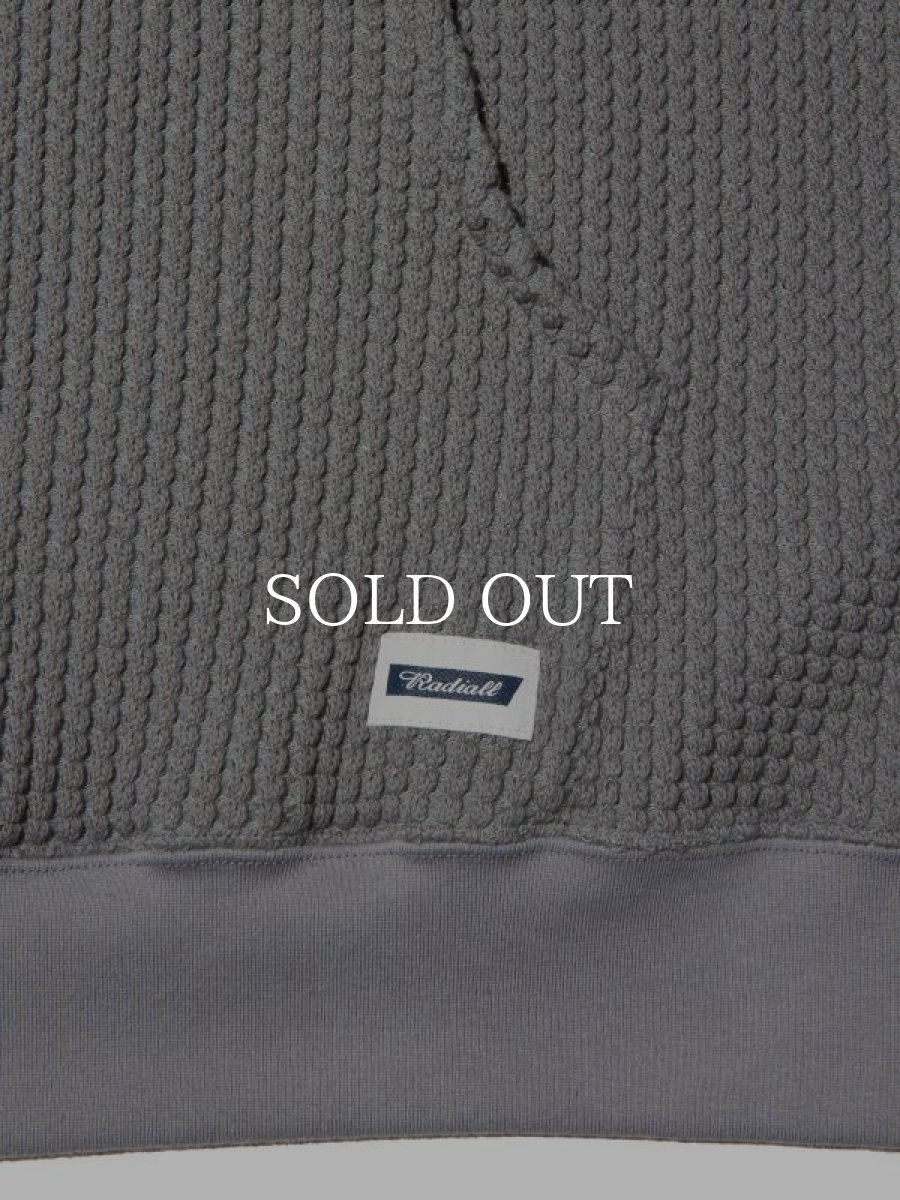 画像4: RADIALL  BIG WAFFLE - HOODIE SWEATSHIRT L/S (Gray) (4)