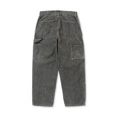 画像2: CALEE  VINTAGE REPRODUCT DENIM PAINTER PANTS ＜UB＞ (USED BLACK) (2)