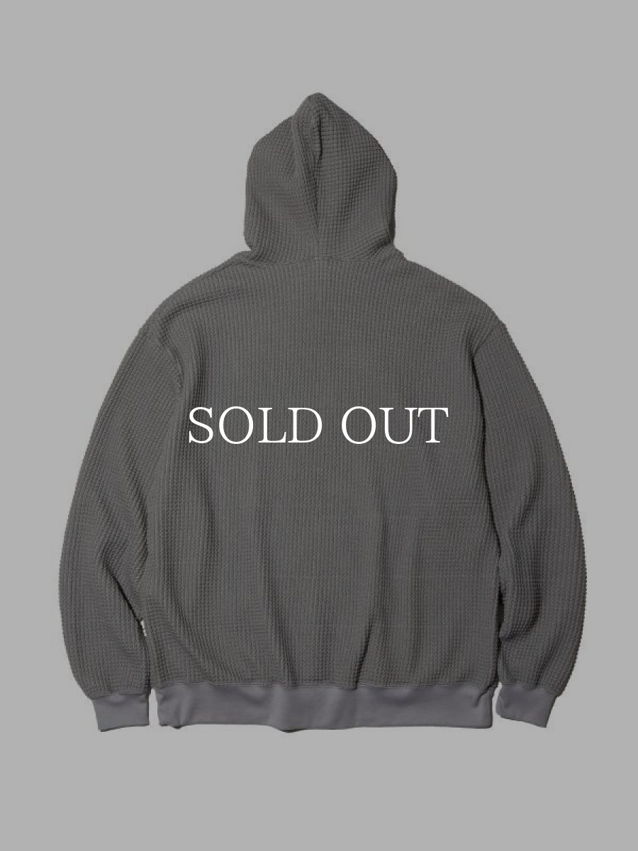 画像2: RADIALL  BIG WAFFLE - HOODIE SWEATSHIRT L/S (Gray) (2)