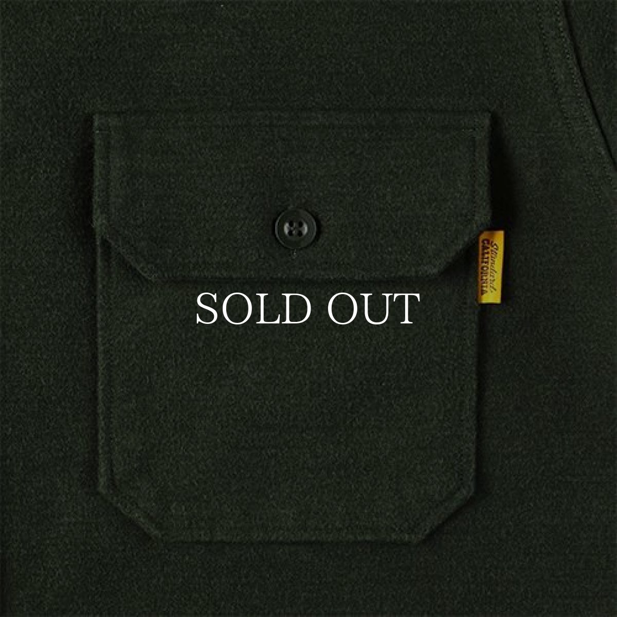 画像3: STANDARD CALIFORNIA  SD Heavy Chamois Cloth Shirt (Green) (3)