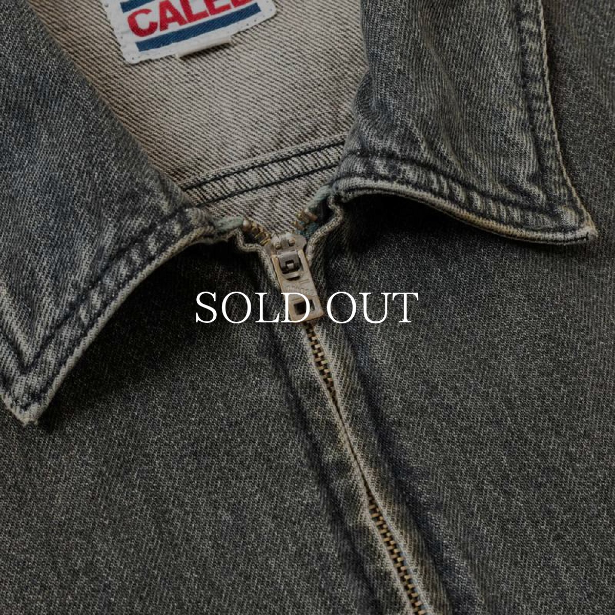 画像4: CALEE  VINTAGE REPRODUCT DENIM SWINGTOP <UB > (USED BLACK) (4)