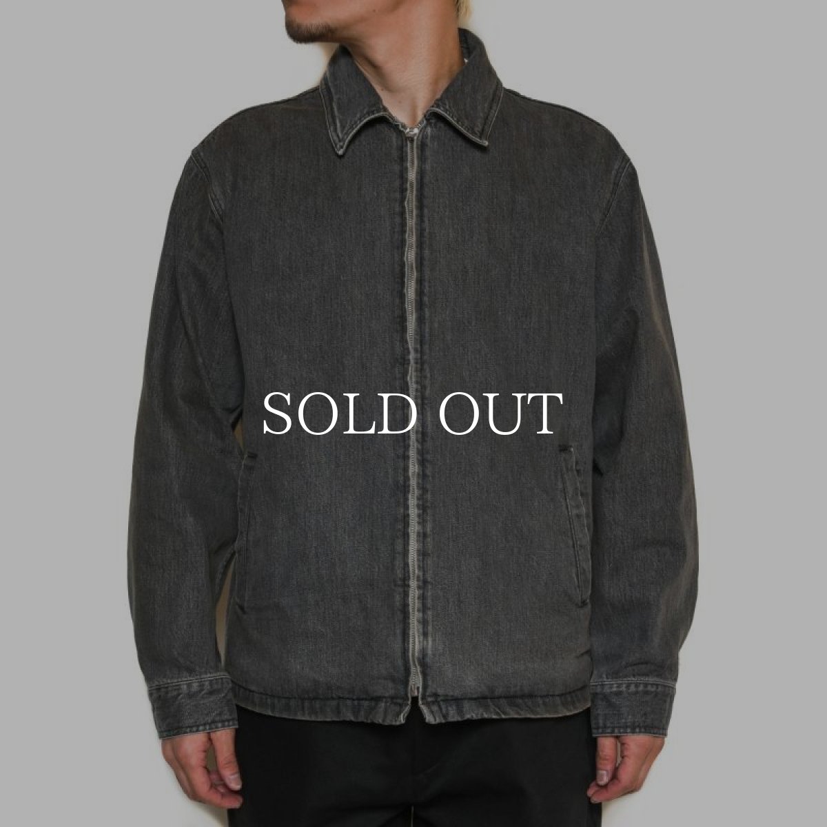 画像7: CALEE  VINTAGE REPRODUCT DENIM SWINGTOP <UB > (USED BLACK) (7)