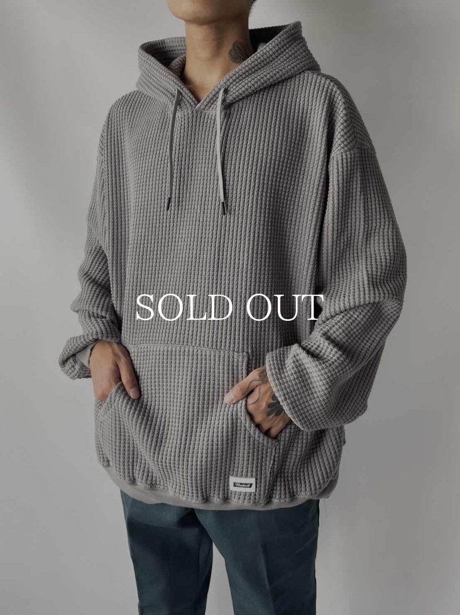 画像6: RADIALL  BIG WAFFLE - HOODIE SWEATSHIRT L/S (Black) (6)