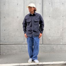 画像2: STANDARD CALIFORNIA  SD Heavy Chamois Cloth Shirt (Navy) (2)